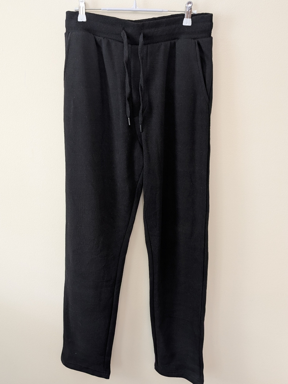 Free Planet Men's Black Jogger/Sweat/Lounger Pants Size Medium Fleece Lined NWOT